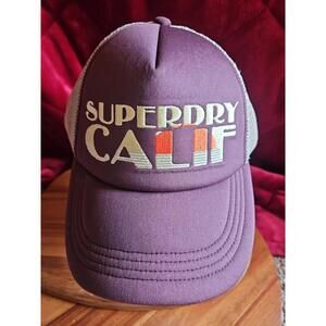 Vintage Style Superdry Calif  Real Mesh Trucker Snapback Hat California New